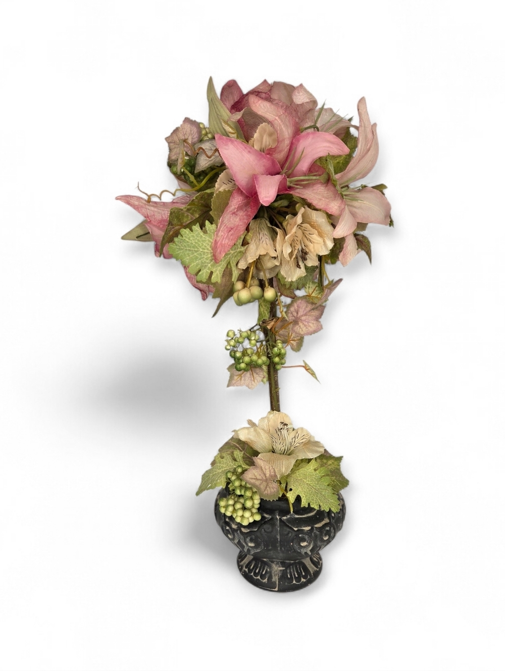 Home Interiors Lily Topiary‎ Floral Home Decor 2 Ft Tall Spring